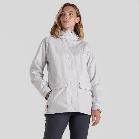 Craghoppers Kaia Waterproof Jacket - Lunar Grey - Beales department store