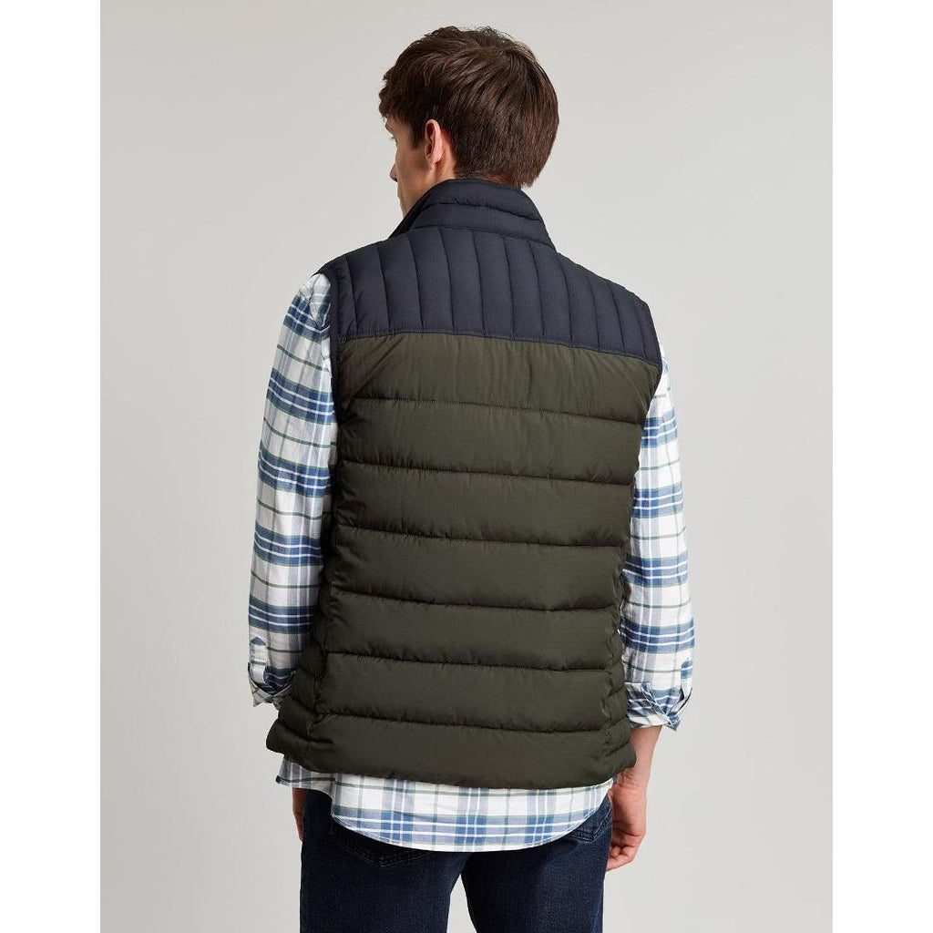 Joules Go To Padded Gilet - Heritage Green - Beales department store