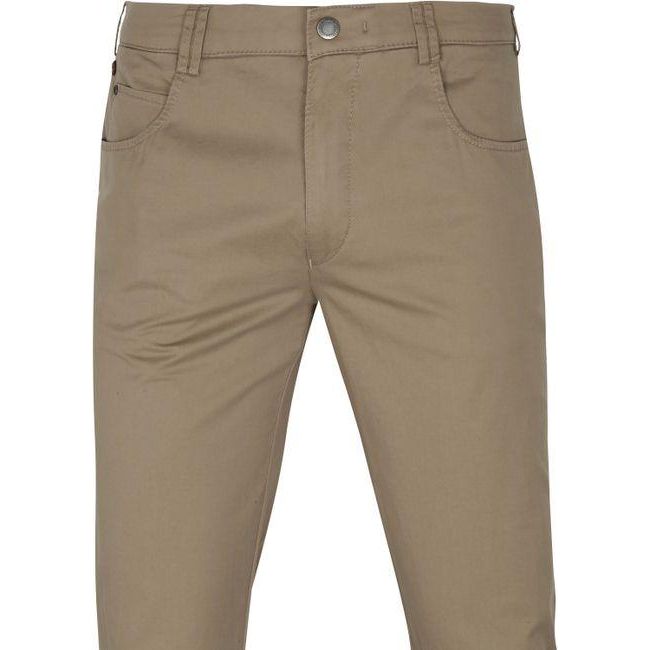 Meyer Men's Dubai Super Stretch Chino Trousers - Sage - Beales department store