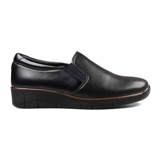 Padders 3447 Lara Slip On Shoes - Black Leather - Beales department store
