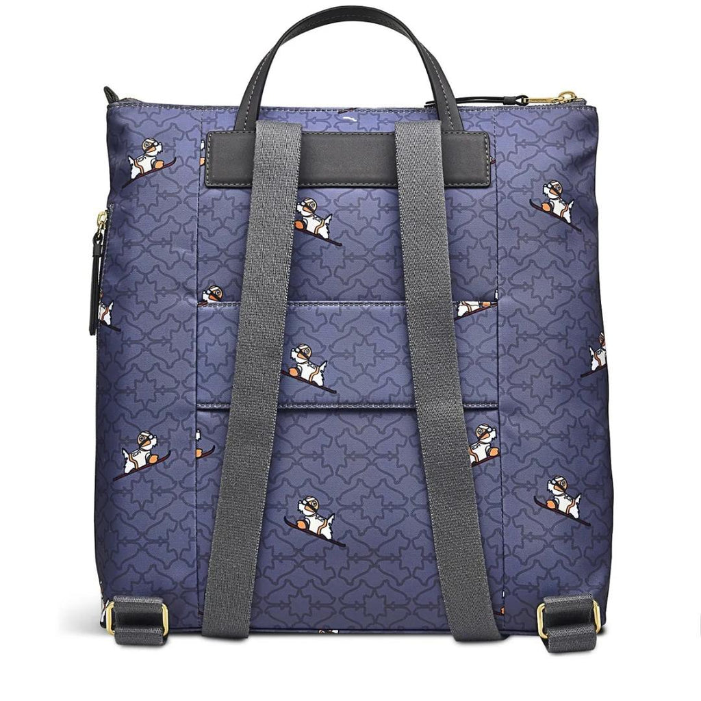 Radley Heirloom Ski Dog Medium Ziptop Backpack Cloud Burst - Beales department store