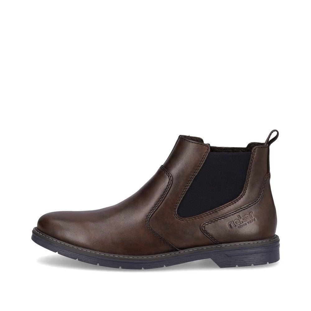 Rieker 13092-25 Devin Mens Boots - Brown - Beales department store