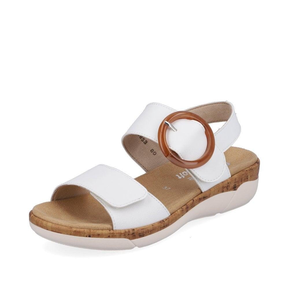 Rieker Remonte R6853-80 Jocelyn Womens Sandals - White - Beales department store