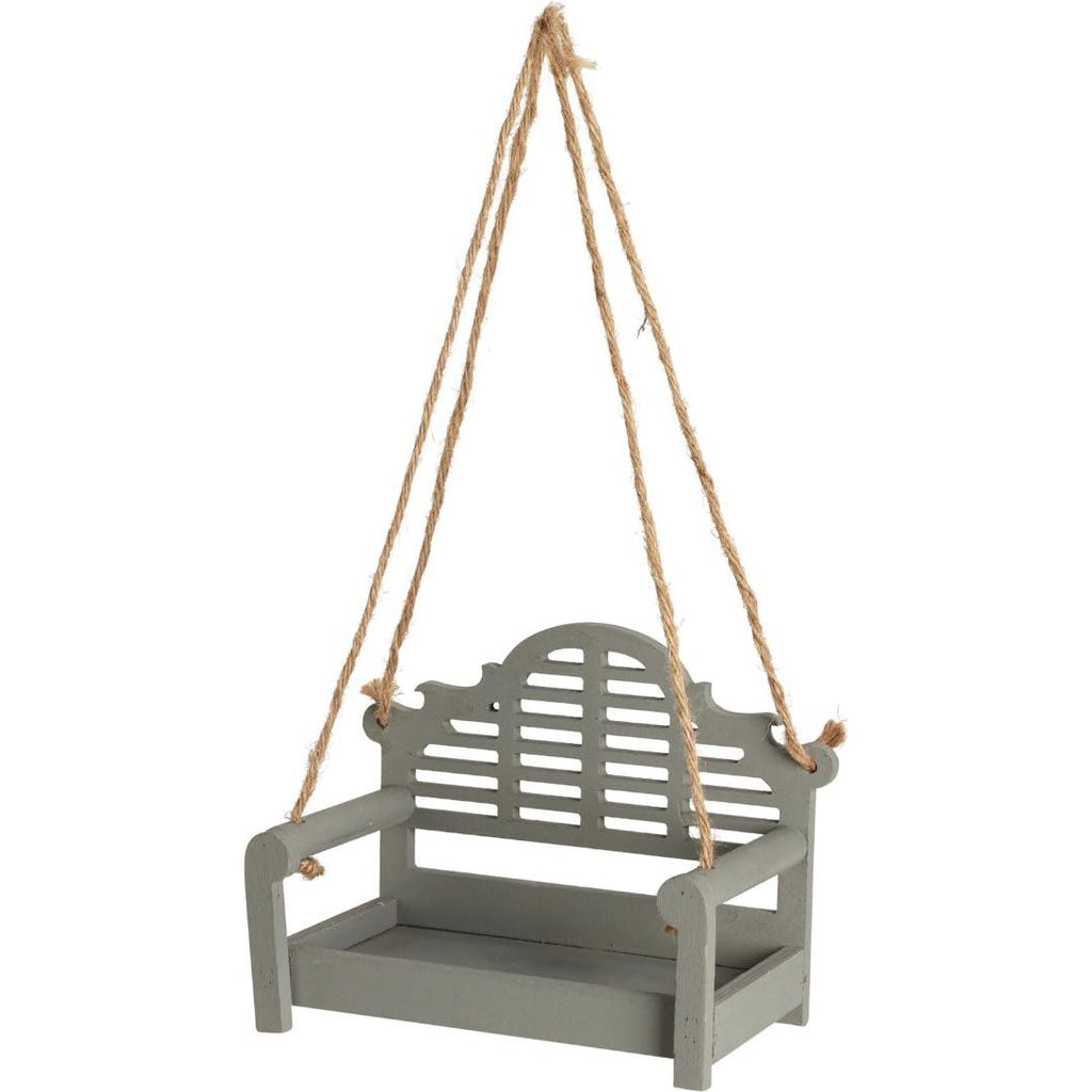 Swing Chair Bird Feeder - Dark Wood - Beales department store