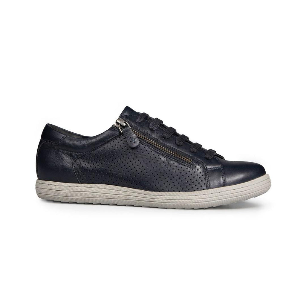 Van Dal 2849 Detroit Casual Sneakers - Midnight Leather/Perforated - Beales department store
