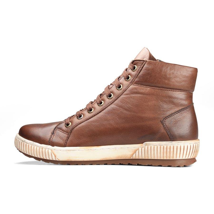 Van Dal 3395 Seren High-Top Trainers - Conker Leather - Beales department store