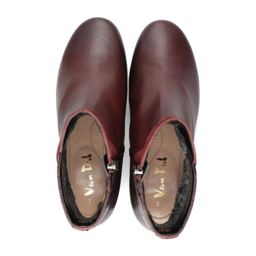 Van Dal 3511 Manon Ankle Boots - Burgundy Combi - Beales department store