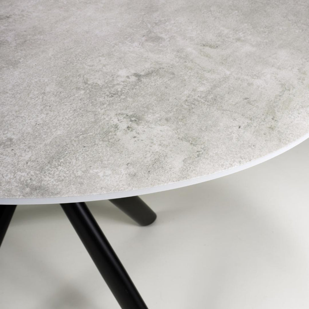 Avesta Grey Round Dining Table - Beales department store