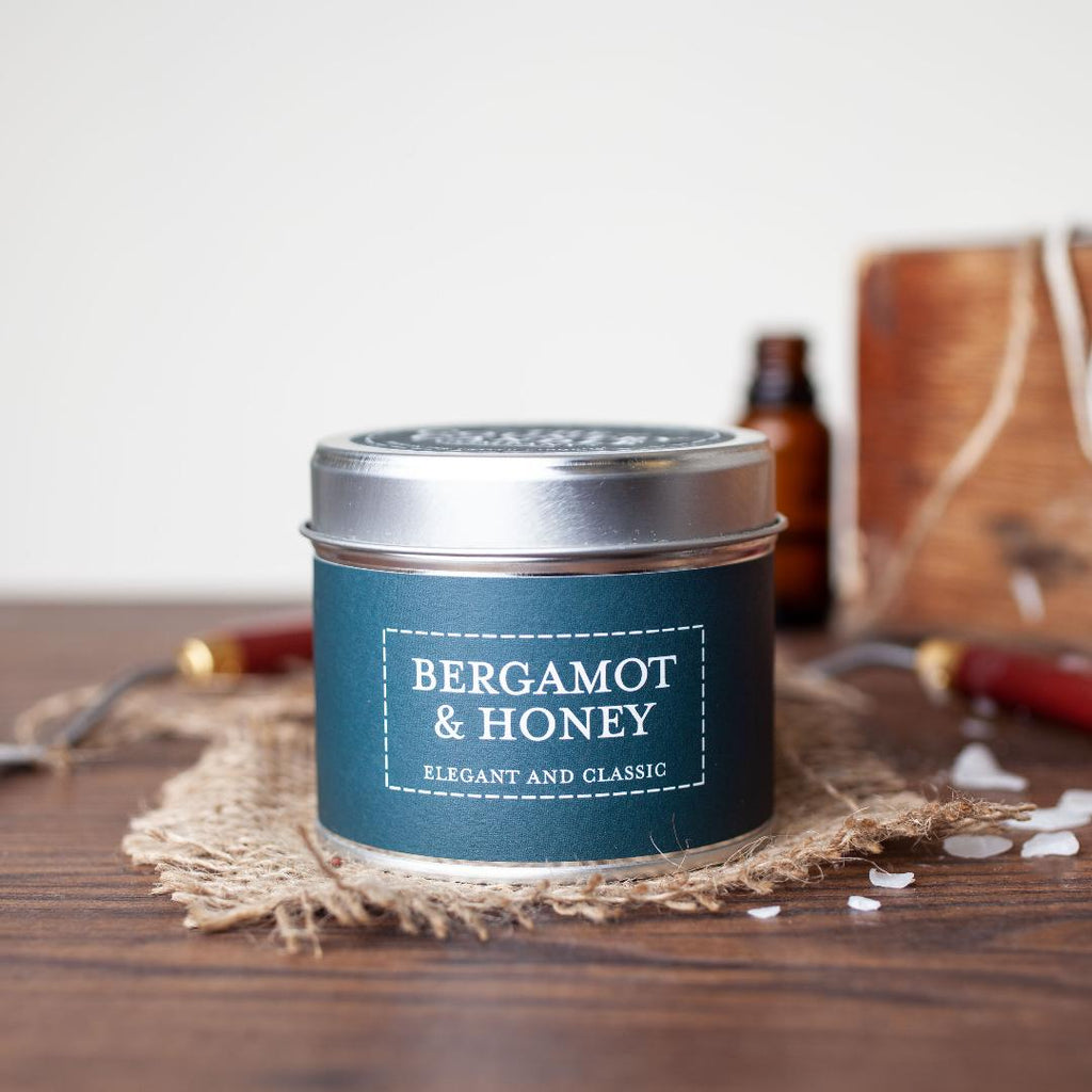 Bergamot & Honey Pastel Tin Candle - Beales department store