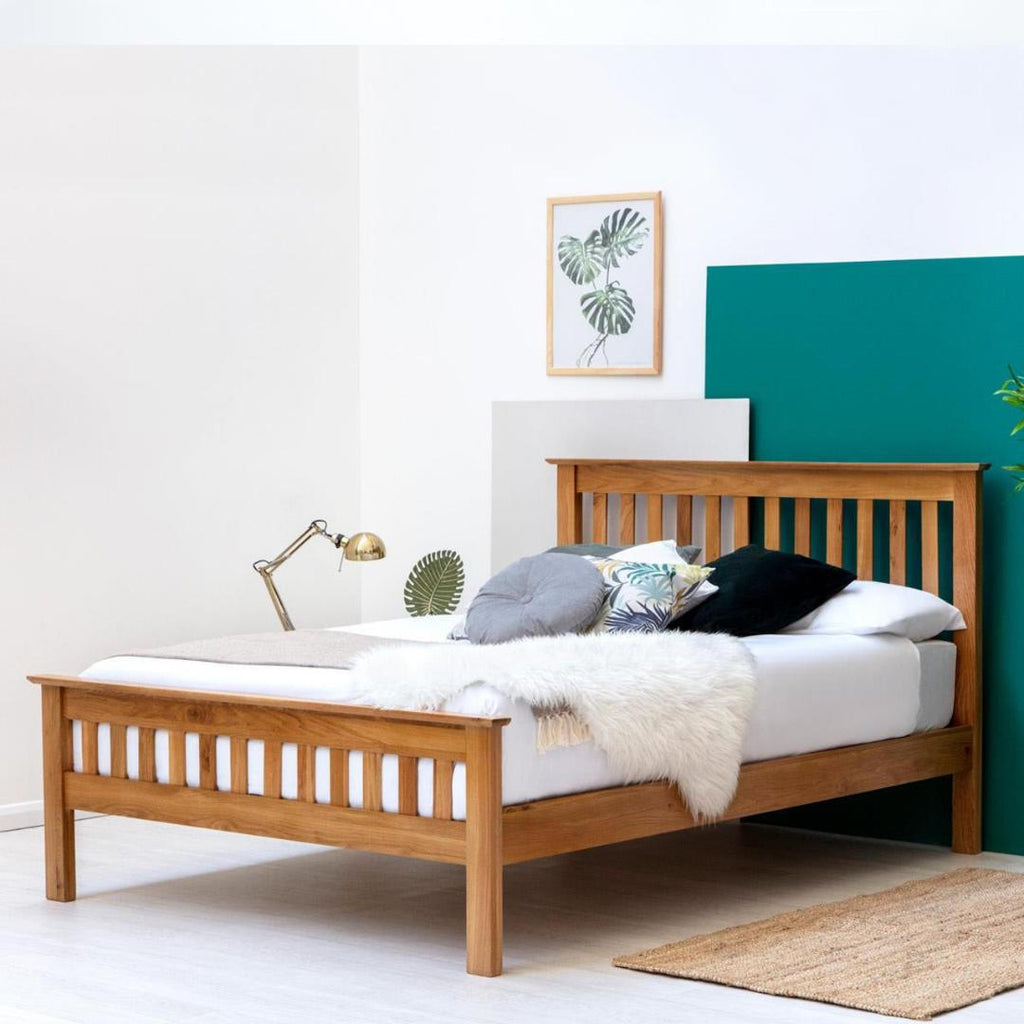 Chelford Farmhouse Solid Oak Wooden Bed - Beales department store