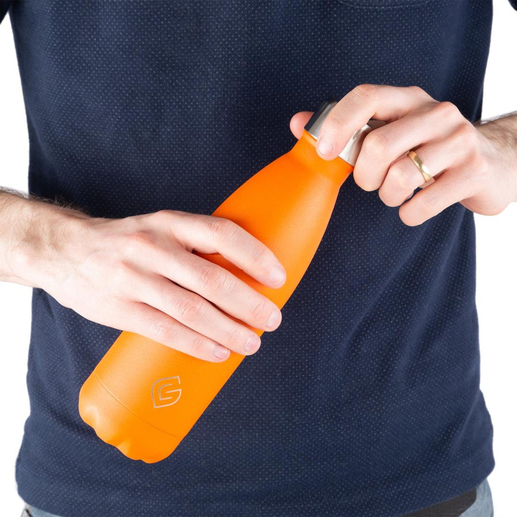 Greenfield Collection Coast Insulated Bottle - Orange - Beales department store