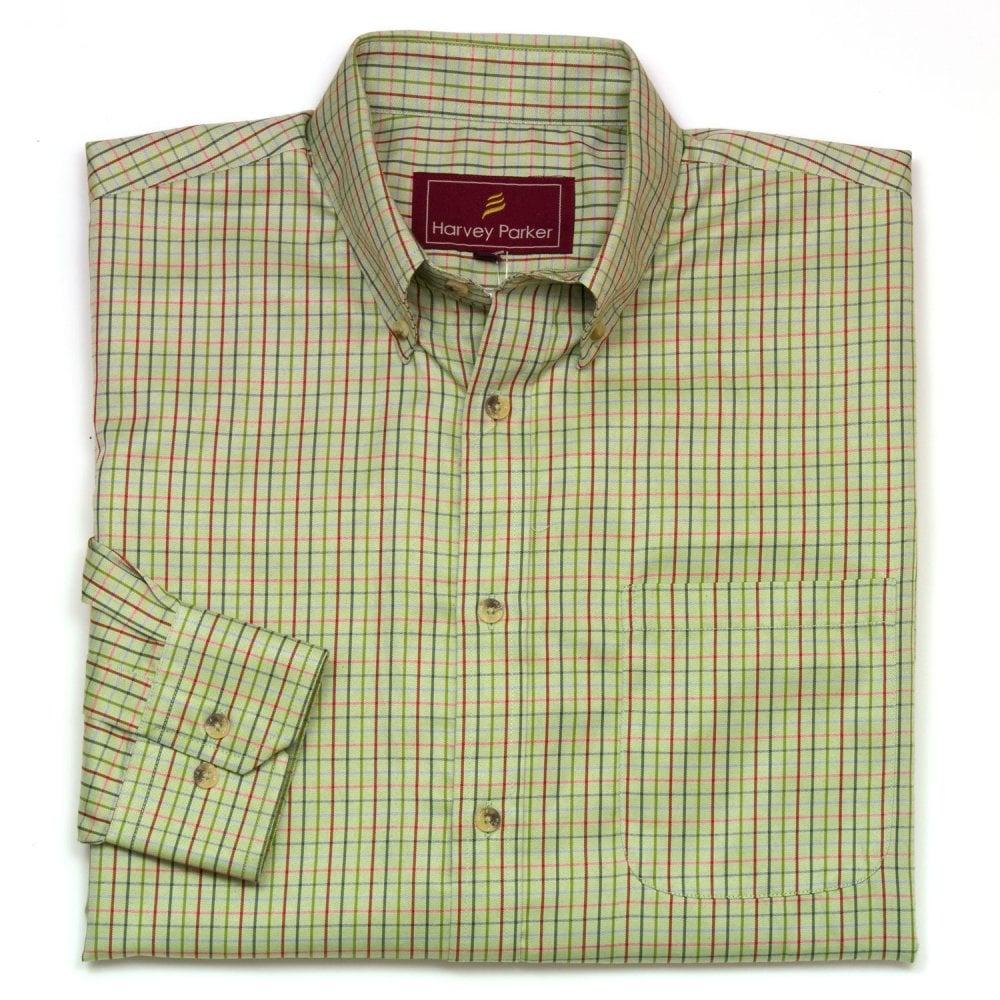 Harvey Parker Carter Shirt - Lovat Check - Beales department store