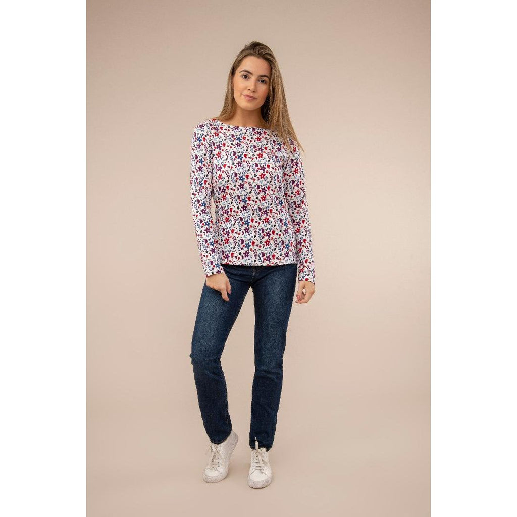 Lighthouse Causeway Top - Floral Print - Beales department store