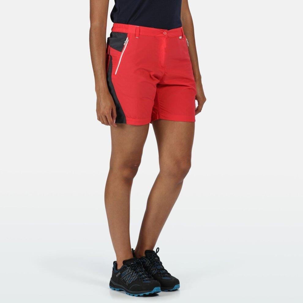 Regatta Womens Sungari II Walking Shorts in Red Sky, Size 14 - Beales department store