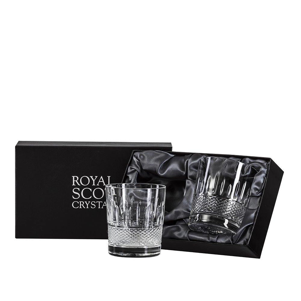 Royal Scot Crystal Eternity - 2 Crystal Large Tumblers - 95mm - Beales department store