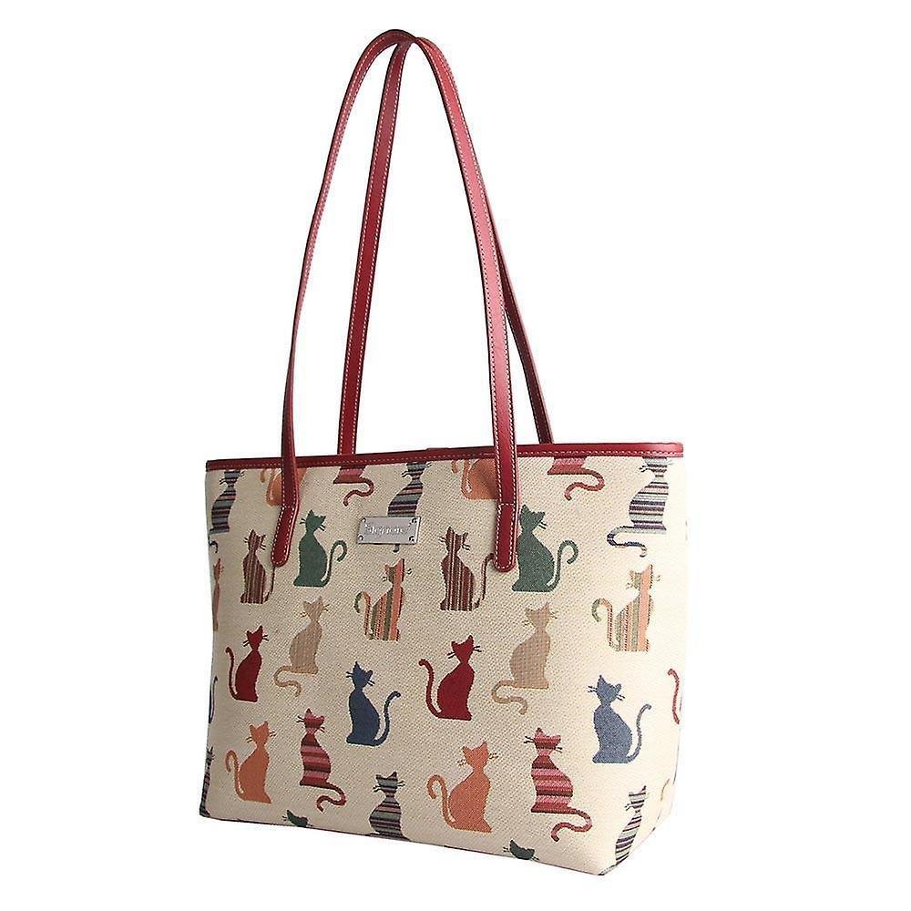 Signare College/Tote Bag - Cheeky Cat - Beales department store