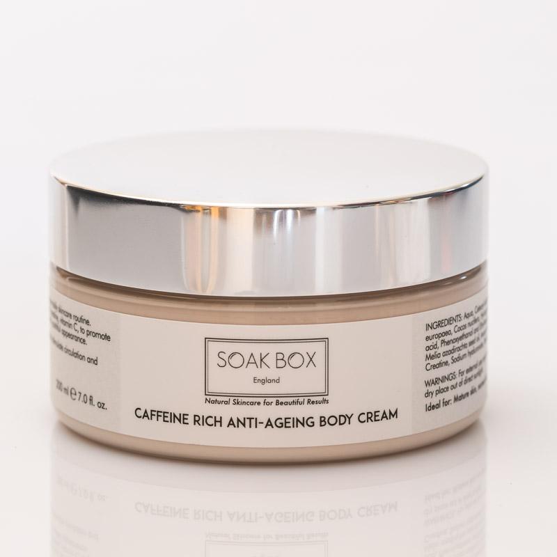 Soak Box Caffeine Rich Anti-Ageing Body Cream - Beales department store