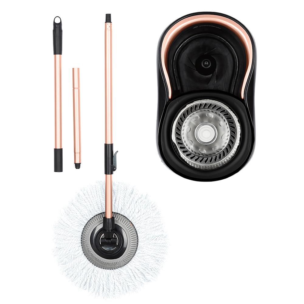 T869001RGB Tower Classic Spin Mop Black & Blush Gold - Beales department store