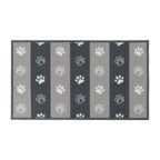 Paw Prints Grey Pet Mat