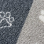 Paw Prints Grey Pet Mat