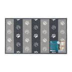 Paw Prints Grey Pet Mat