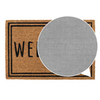 Welcome Border Eco-Friendly Latex Backed Coir Entrance Doormat