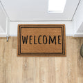 Welcome Border Eco-Friendly Latex Backed Coir Entrance Doormat