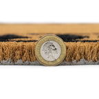 Diamond Border Eco-Friendly Latex Backed Coir Entrance Doormat