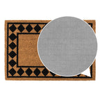 Diamond Border Eco-Friendly Latex Backed Coir Entrance Doormat
