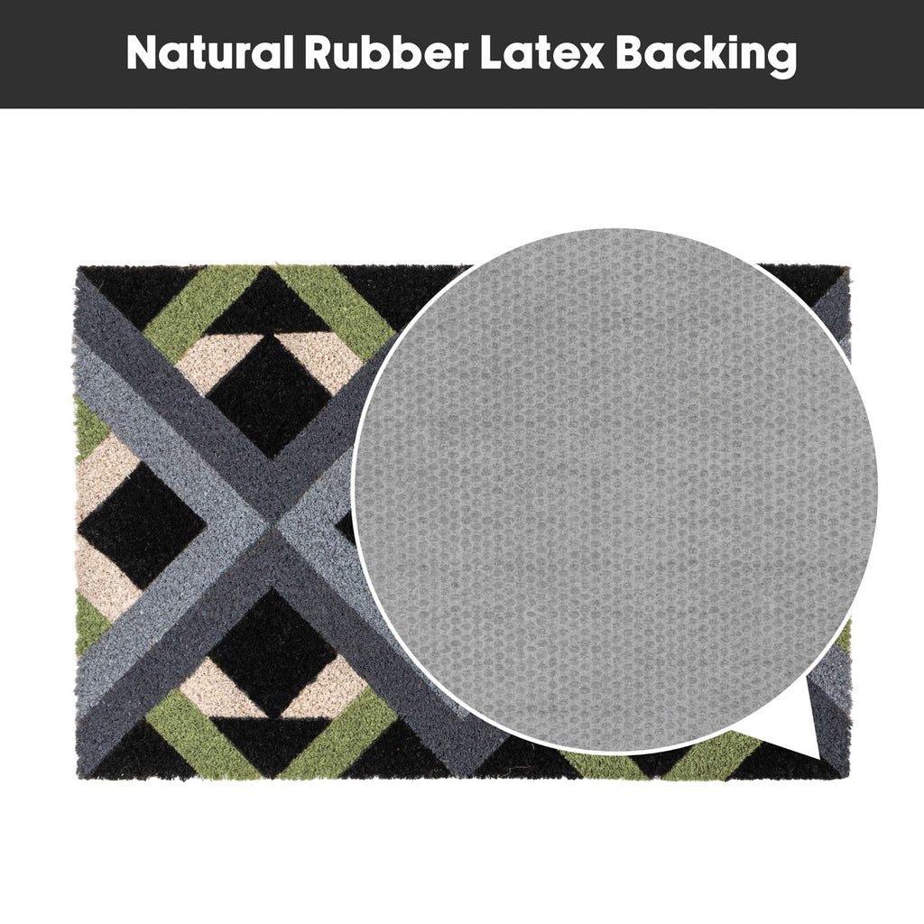Geo Eco-Friendly Latex Backed Coir Entrance Doormat