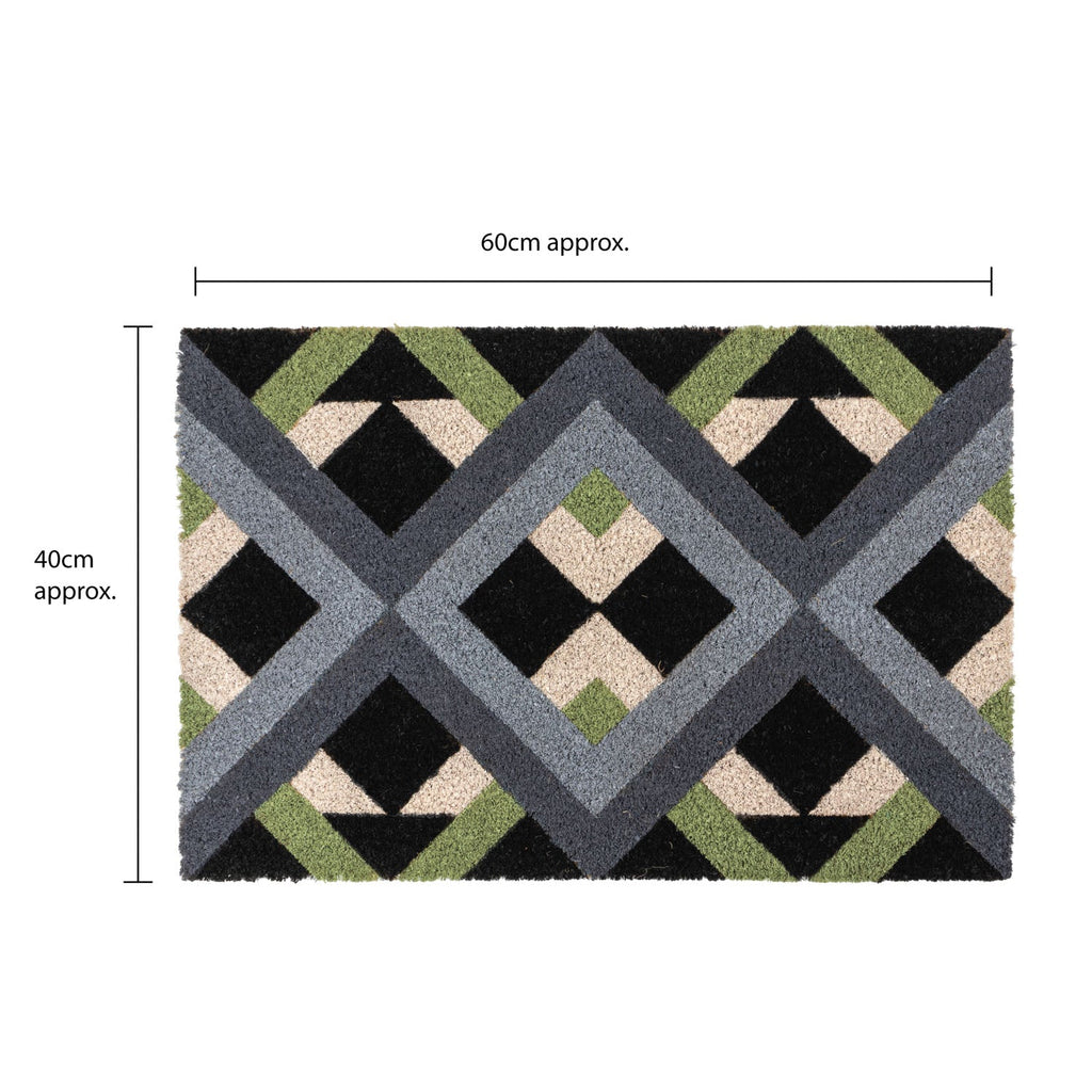 Geo Eco-Friendly Latex Backed Coir Entrance Doormat