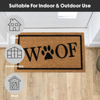 Woof Eco-Friendly Latex Backed Coir Entrance Doormat