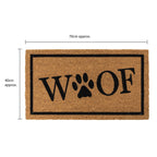 Woof Eco-Friendly Latex Backed Coir Entrance Doormat
