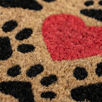 Heart Paws Eco-Friendly Latex Backed Coir Entrance Doormat