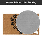 Heart Paws Eco-Friendly Latex Backed Coir Entrance Doormat