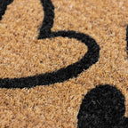 Hearts Eco-Friendly Latex Backed Coir Entrance Doormat