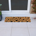 Hearts Eco-Friendly Latex Backed Coir Entrance Doormat Runner