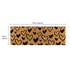 Hearts Eco-Friendly Latex Backed Coir Entrance Doormat Runner