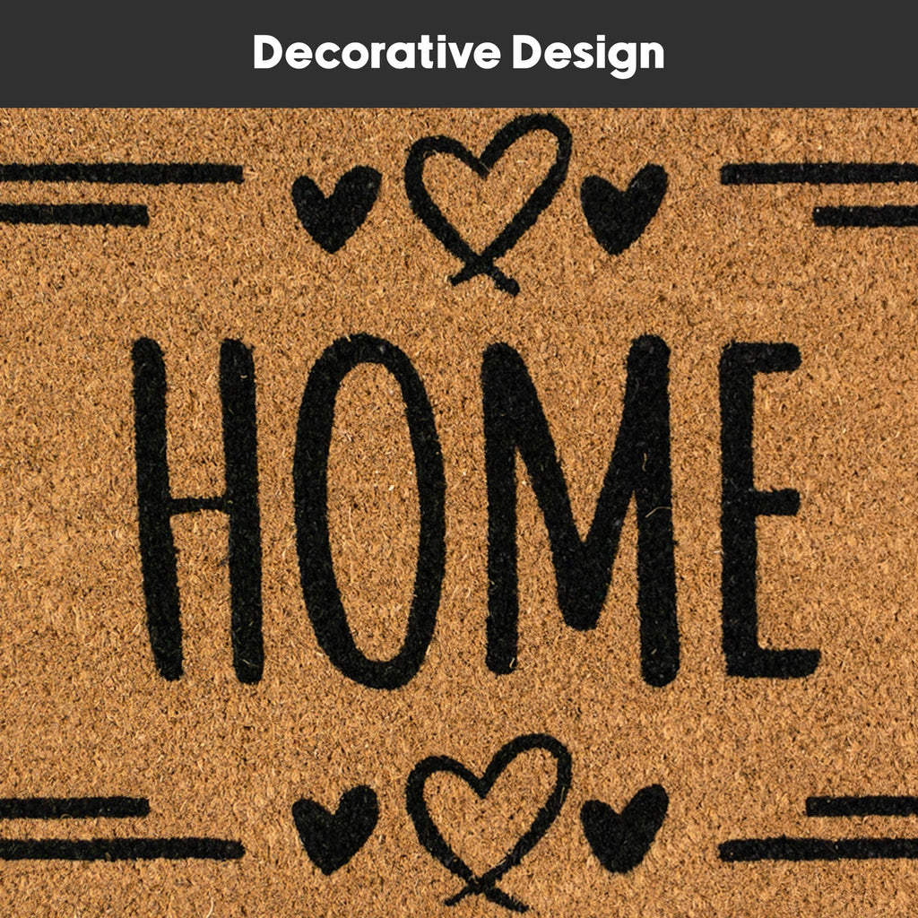 Home Hearts Eco-Friendly Latex Backed Coir Entrance Doormat Runner