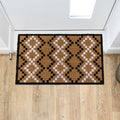 Diamond Pixel Eco-Friendly Latex Backed Coir Entrance Doormat