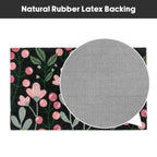 Floral Eco-Friendly Latex Backed Coir Entrance Doormat