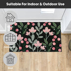 Floral Eco-Friendly Latex Backed Coir Entrance Doormat