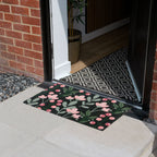 Floral Eco-Friendly Latex Backed Coir Entrance Doormat