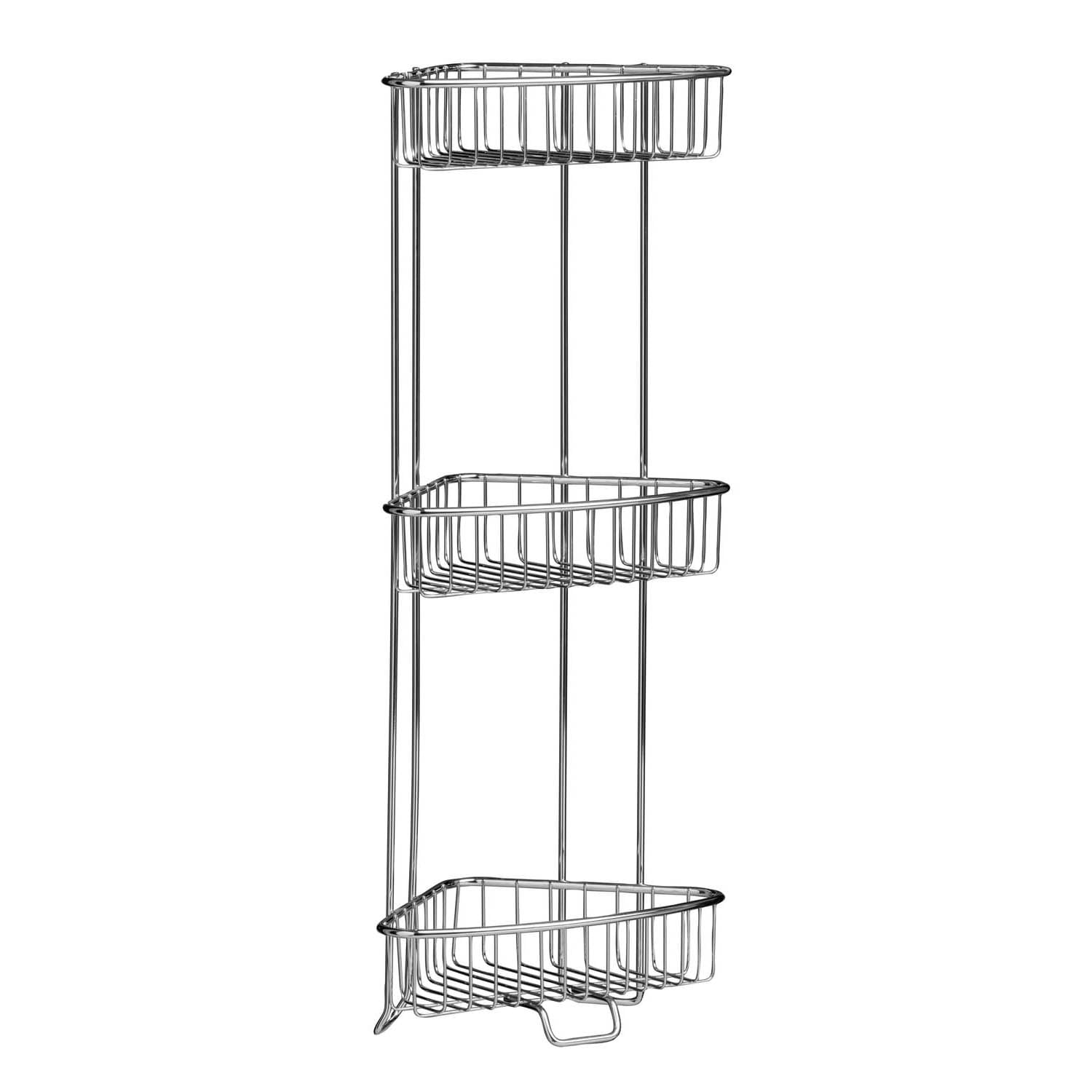Nash 3 Tier Chrome Corner Storage Caddy