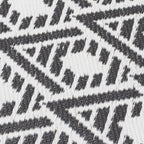 Lightweight Reversible Mono Small Geometric Pattern Outdoor Rug