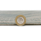 Lightweight Reversible Green Small Leaf Pattern Outdoor Rug