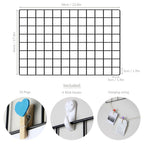 Hanging Grid Organisation & Photo Wall Panels - Pack of 2 Black | Pukkr