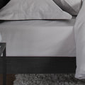 The Lyndon Company Peninsula Grey Cotton Sateen 1000TC deep (32cm) Fitted Sheet
