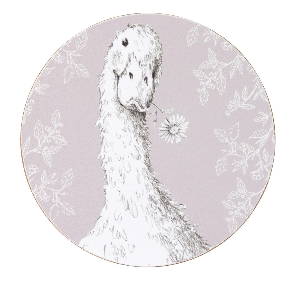 Fieldview Farm - Set of 4 Round Coasters Assorted Design