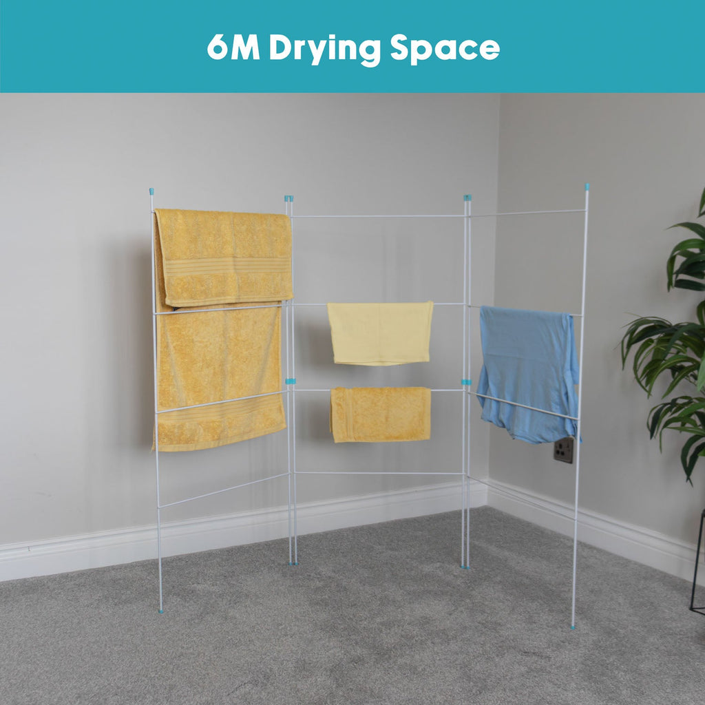 3 Fold Clothes Airer 6m